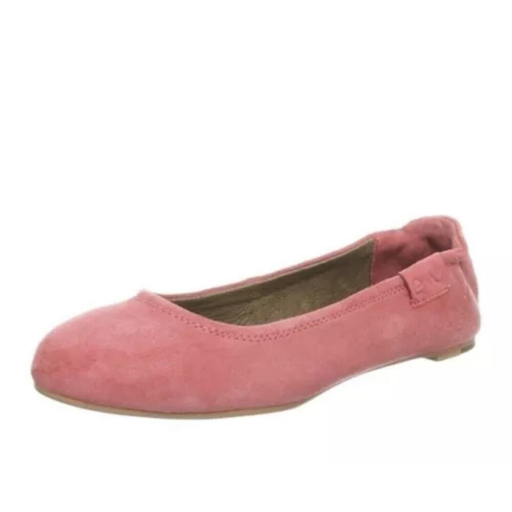 Emu Australia Sz 8 Ballet Flats Pink Avoca Suede Slip‎ On Shoes Casual Comfort
